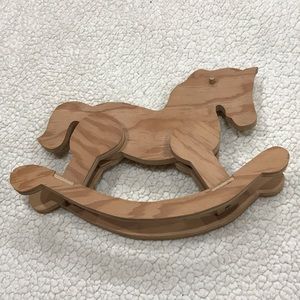 Handmade Wooden Rocking Horse
Not Stained - can be stained painted or decorated